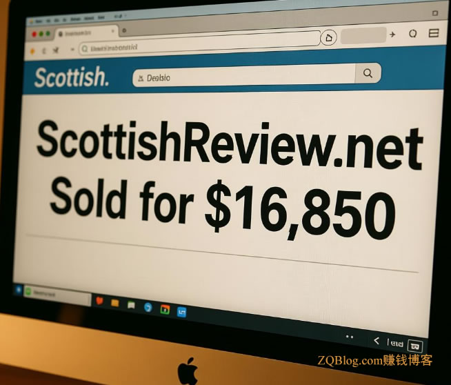 区域评论类域名ScottishReview.net 在GoDaddy Auctions平台以16,850美元成交