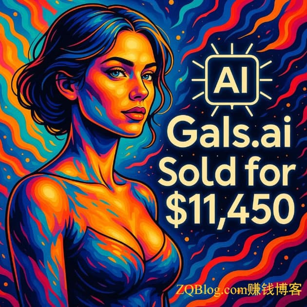 女孩英文单词Ai域名Gals.ai 通过Namecheap平台以11,450美元售出